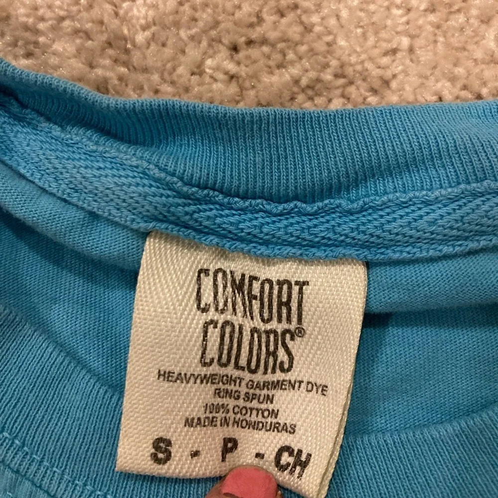 Comfort Colors Women’s Blue Short Sleeve Tee Casual Style Sz. Small - Picture 3 of 5